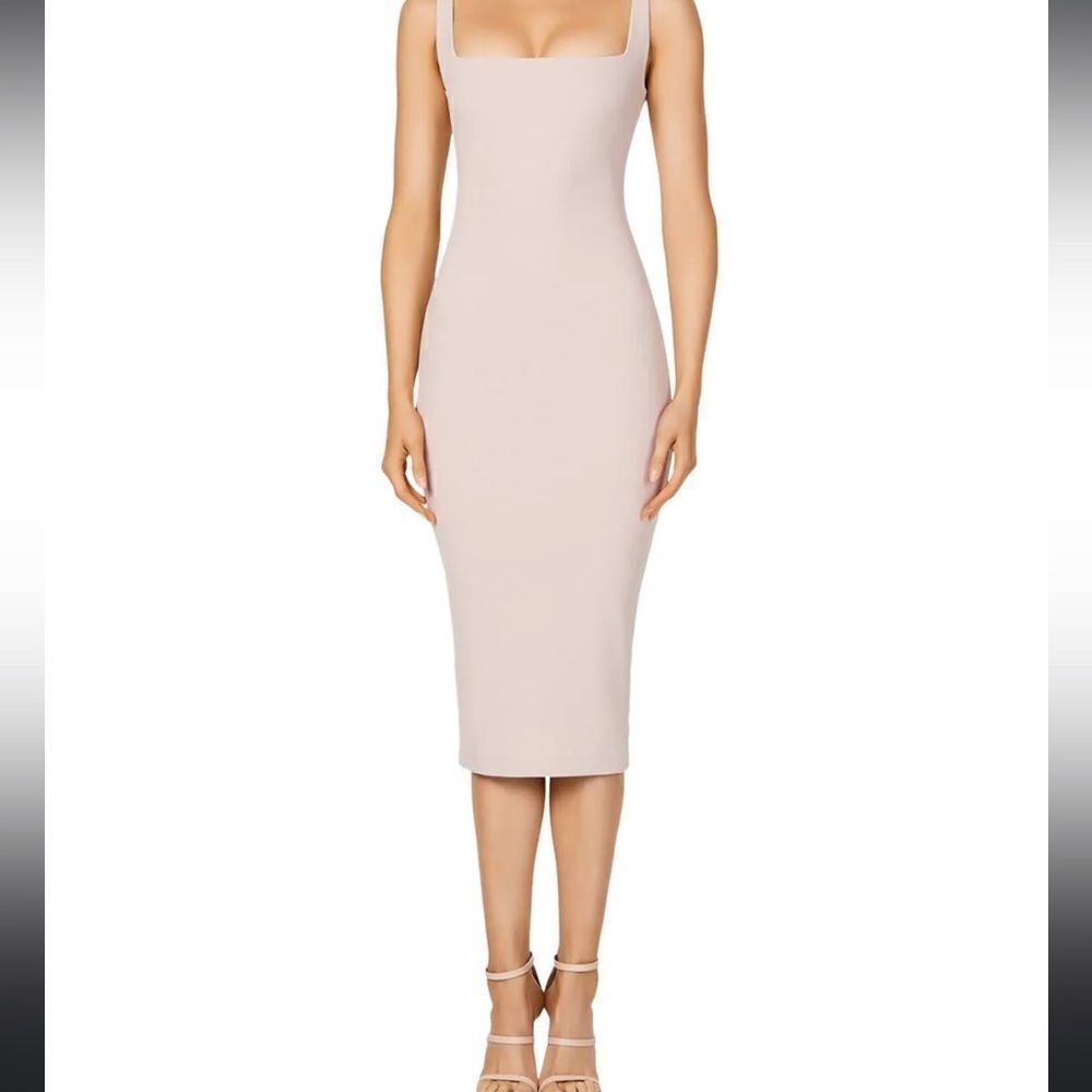 Nookie Rendezvous Midi Dres Xtra Small in Nude $239